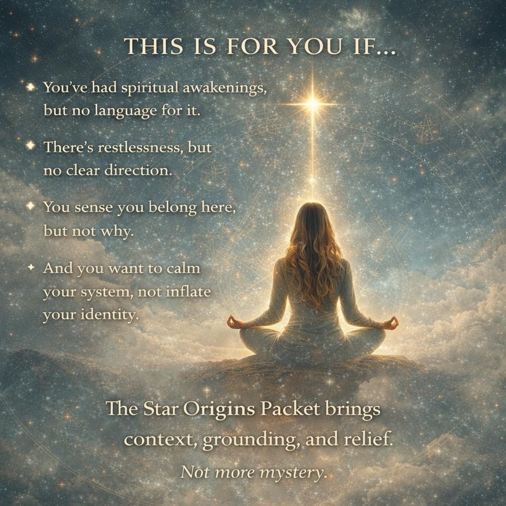 Star Origins Packet | Star Seed Soul Origin Reading | Grounded Spiritual PDF | Kate Putnam