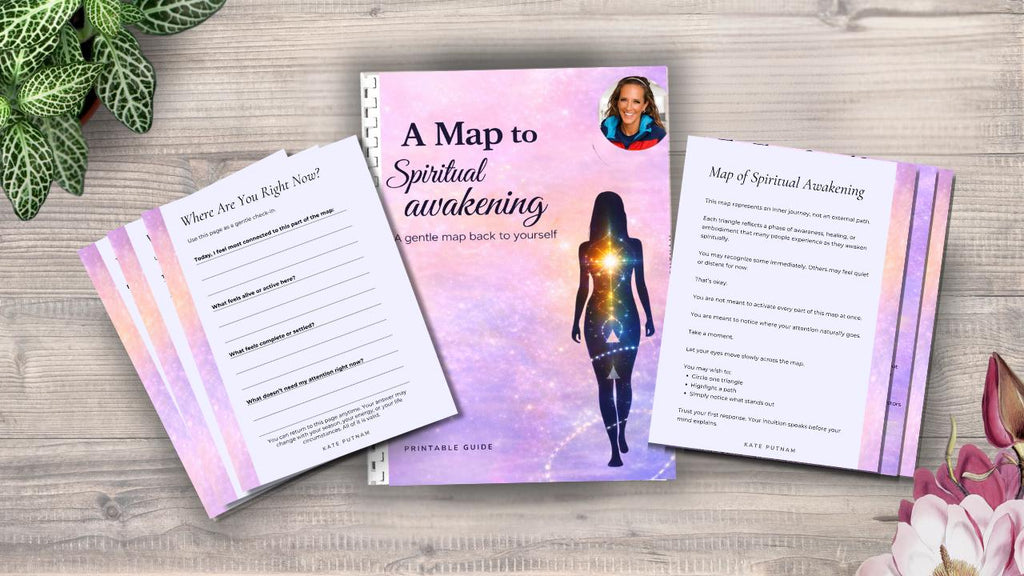 Spiritual Awakening Map, Self Love Guide, Healing Journey Prompts (Digital PDF)