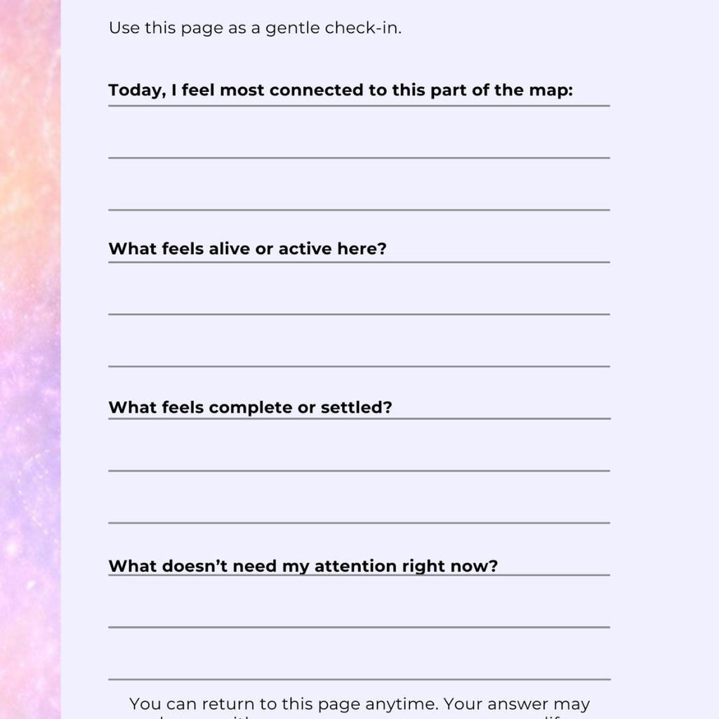 Spiritual Awakening Map, Self Love Guide, Healing Journey Prompts (Digital PDF)