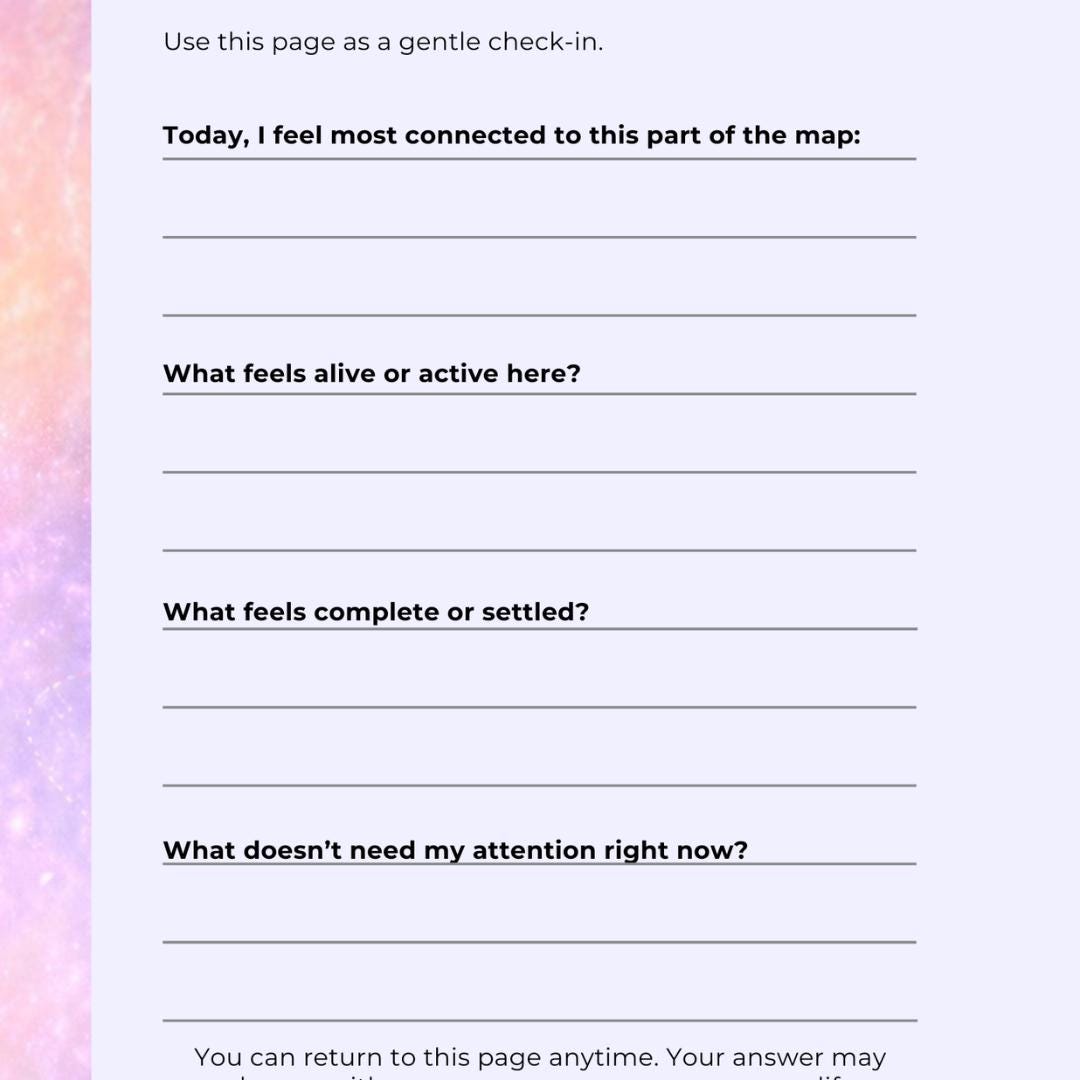 Spiritual Awakening Map, Self Love Guide, Healing Journey Prompts (Digital PDF)