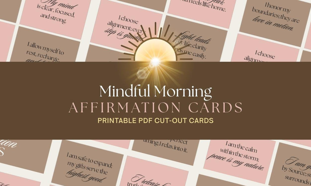 Printable Self Love Affirmation Cards | Positive Mindset Deck | Digital Download