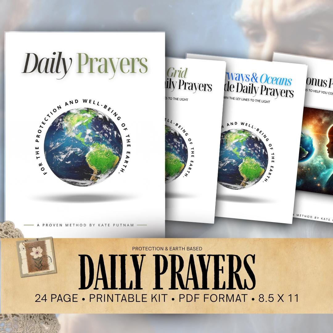 Daily Protection Prayers | Archangel Michael, Earth Grid Healing (Digital Download PDF)