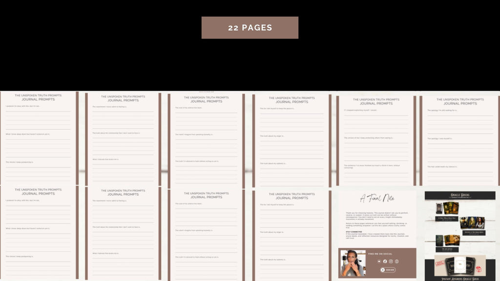 Shadow Work Journal Prompts Workbook • 45 Trauma-Safe Prompts • Printable PDF