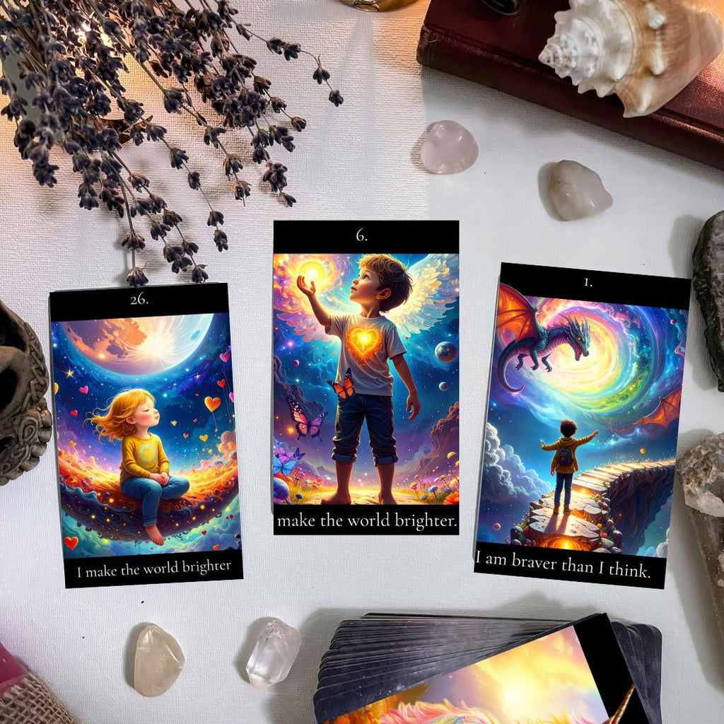 Children's Affirmation Oracle Cards | Positive Daily Messages for Kids, Mindfulness, Self-Esteem, Confidence, Digital Download
