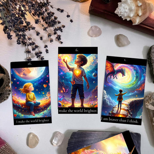Children's Affirmation Oracle Cards | Positive Daily Messages for Kids, Mindfulness, Self-Esteem, Confidence, Digital Download