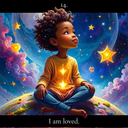 Children's Affirmation Oracle Cards | Positive Daily Messages for Kids, Mindfulness, Self-Esteem, Confidence, Digital Download