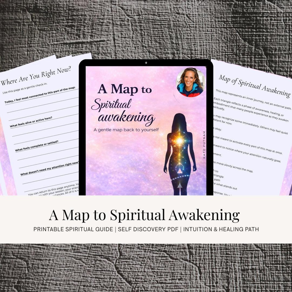 Spiritual Awakening Map, Self Love Guide, Healing Journey Prompts (Digital PDF)