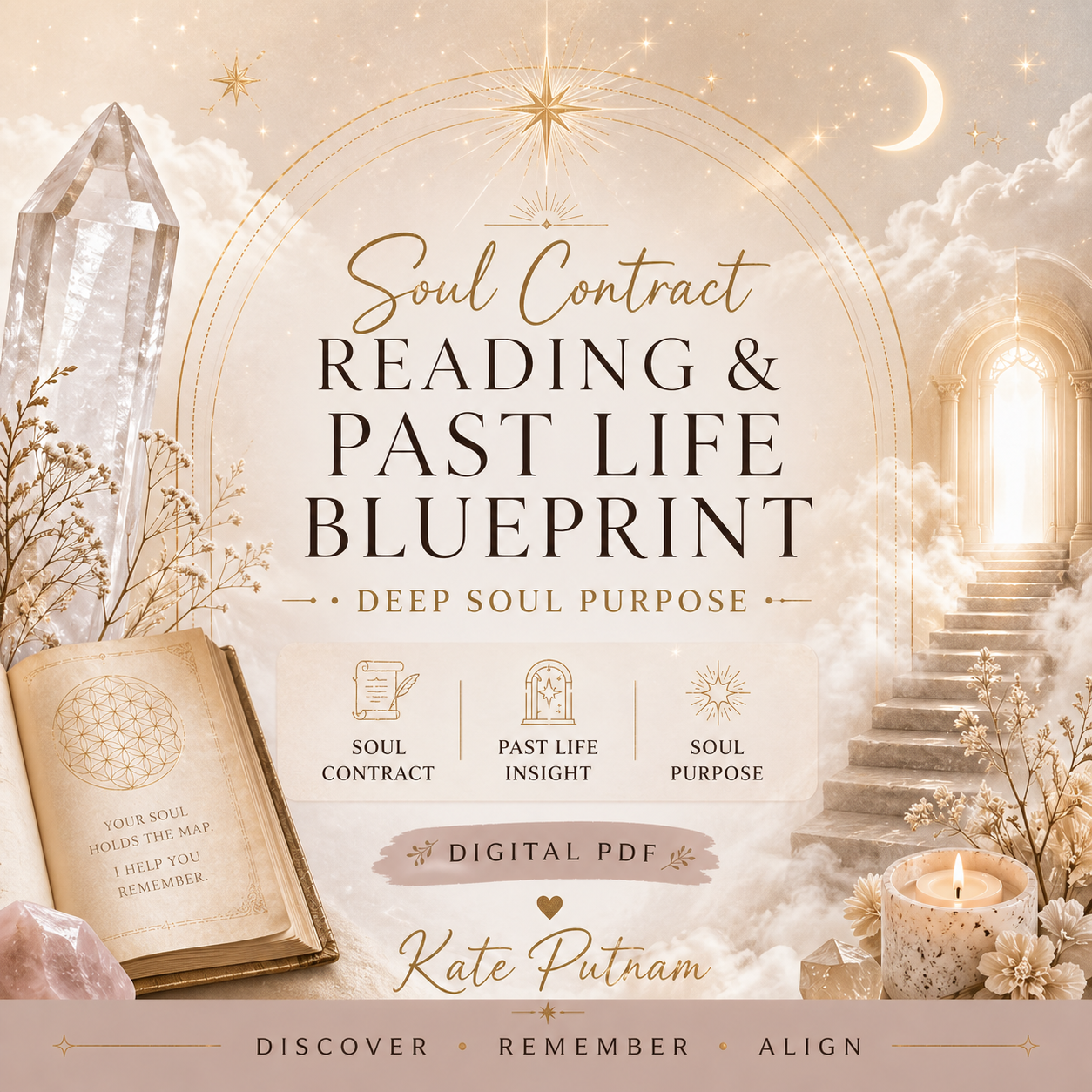 Soul Contract Reading & Past Life Blueprint | Deep Soul Purpose PDF | Kate Putnam