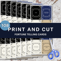108 Instant Answers Oracle Deck | Yes No Printable Oracle Cards | Digital Download