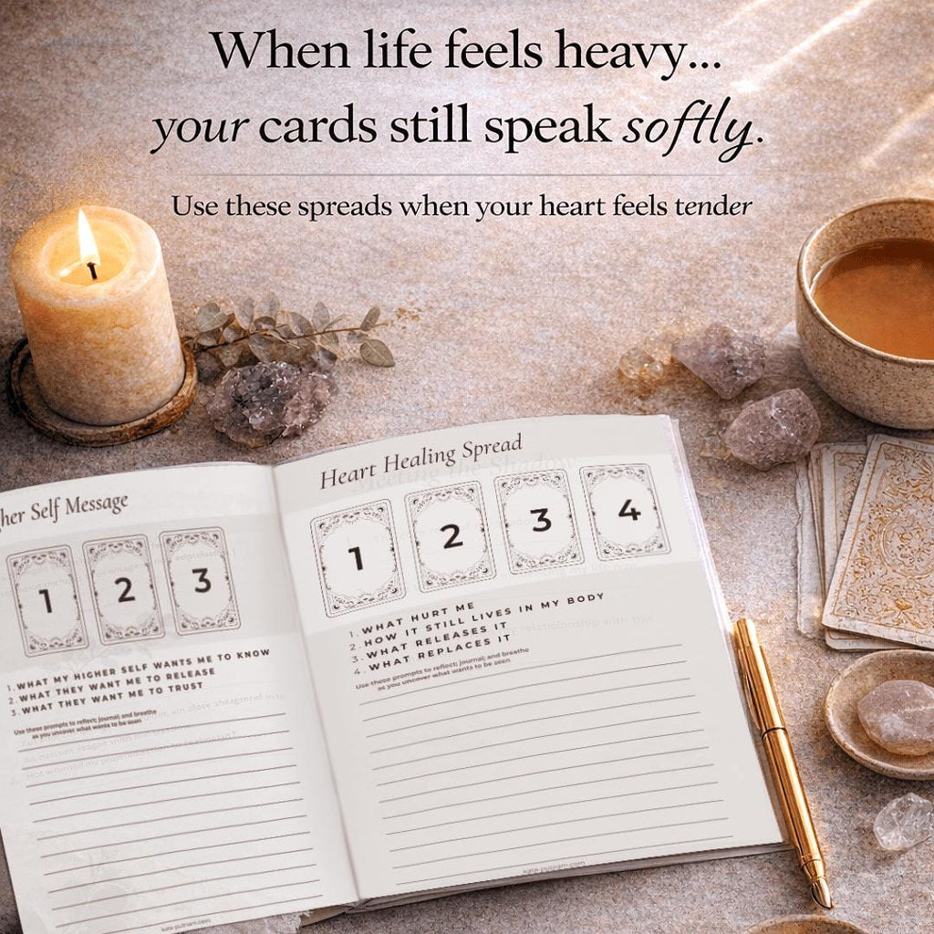 Tarot Spread Workbook | Shadow Work & Self-Reflection PDF Journal | Digital Download