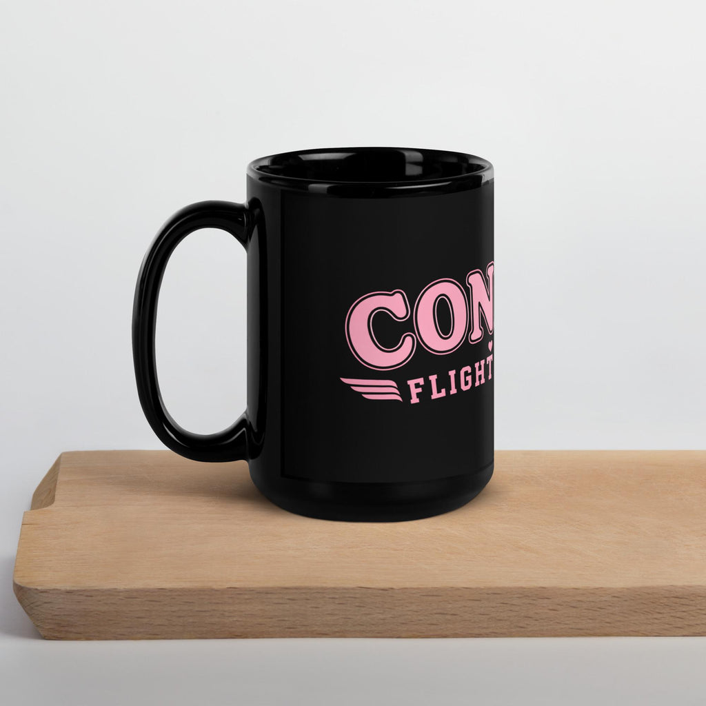 CONAIR Flight Crew Black Glossy Mug