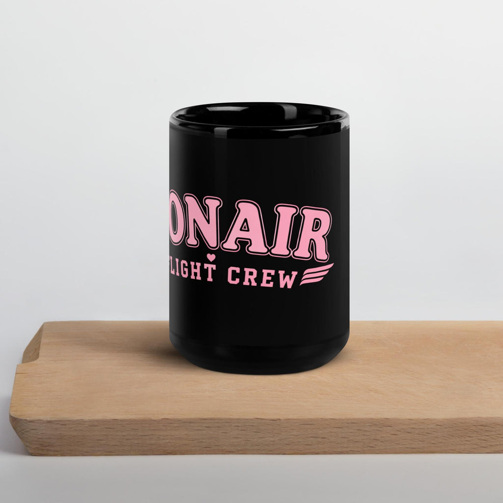 CONAIR Flight Crew Black Glossy Mug